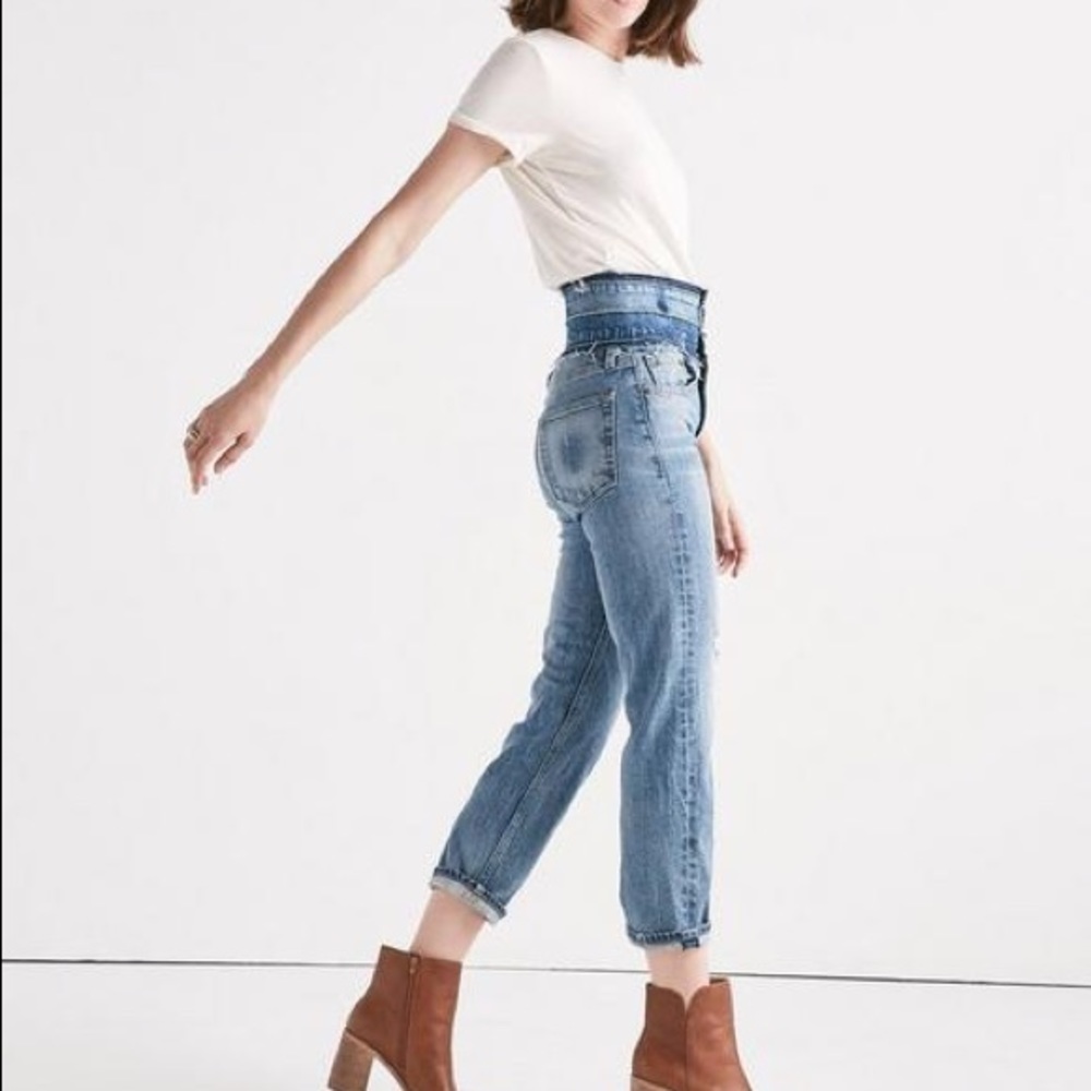 Lucky Brand Remade Lucky Pins Stacked Waist Jeans